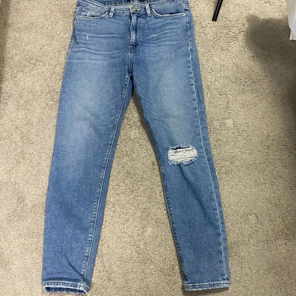 Hudson Jeans Light Blue Distressed Skinny Jeans